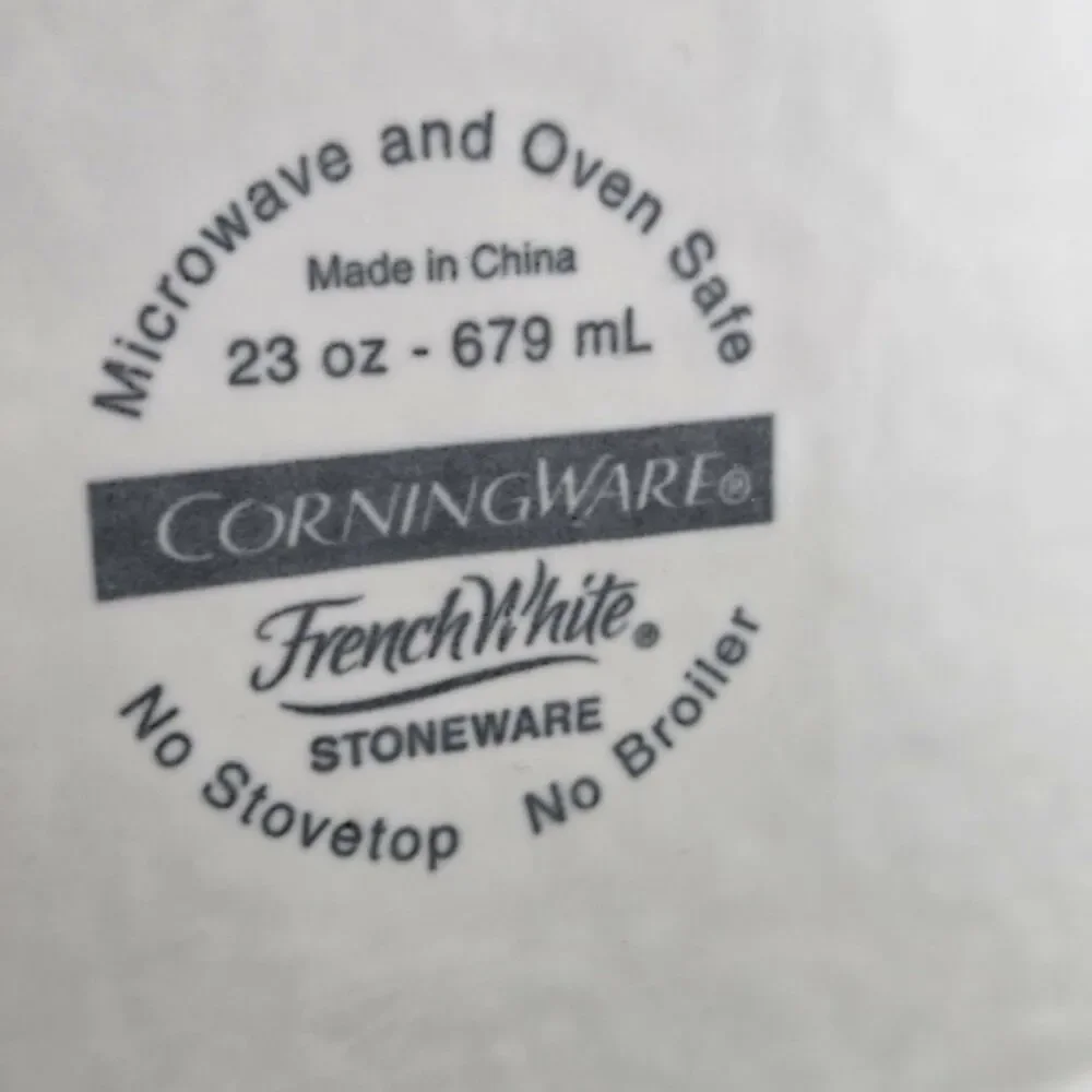 Corning Ware 23oz F-23-PC French White Oval Casserole Stoneware 23oz/679mL W Lid